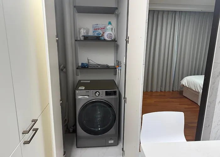 강남 서초 7 2룸 퀸베드 2 패밀리 스위트 풀옵션 Km House Apartamento *