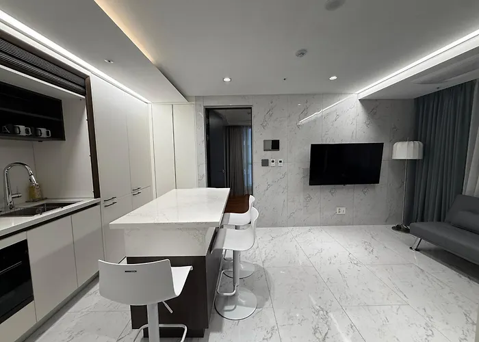 강남 서초 7 2룸 퀸베드 2 패밀리 스위트 풀옵션 Km House Apartamento *