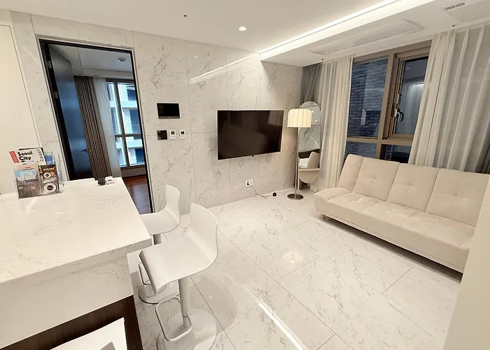 Apartamento 강남 서초 7 2룸 퀸베드 2 패밀리 스위트 풀옵션 Km House Seul