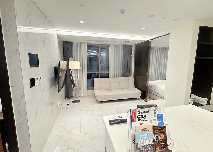 Apartamento 강남 서초 7 2룸 퀸베드 2 패밀리 스위트 풀옵션 Km House Seul